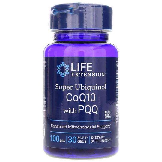 Super Ubiquinol CoQ10 with BioPQQ 100 Mg, 30 Softgels, LFE