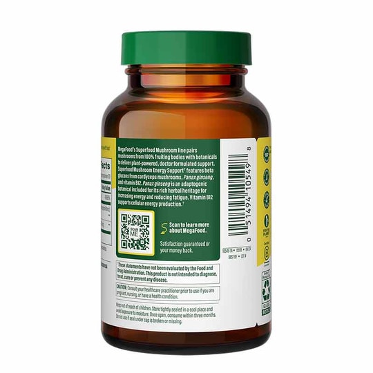 Superfood Mushroom Energy Support, 60 Capsules, MGF