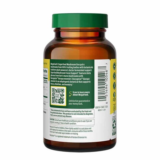 Superfood Mushroom Focus Support, 60 Capsules, MGF