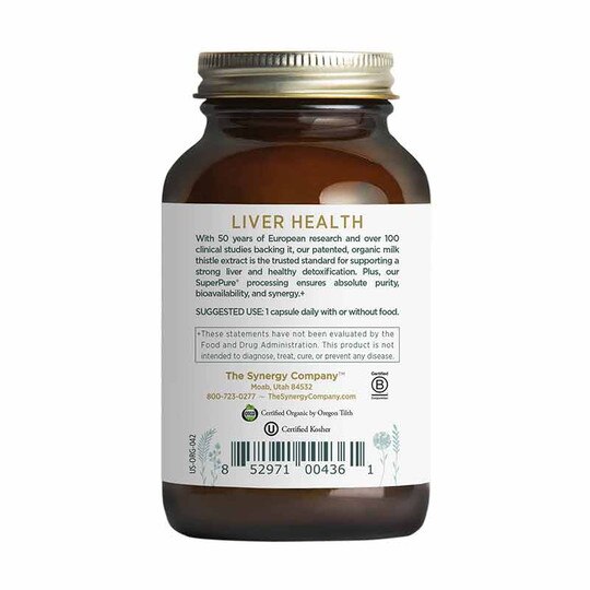 SuperPure Milk Thistle Organic Extract Capsules, 60 Veg, PSY