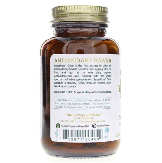 SuperPure Olive Organic Extract Capsules, 60 Capsules, PSY