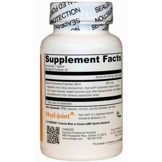 SynovX Performance Joint Mobility Support, 60 Veg Capsu, XYM