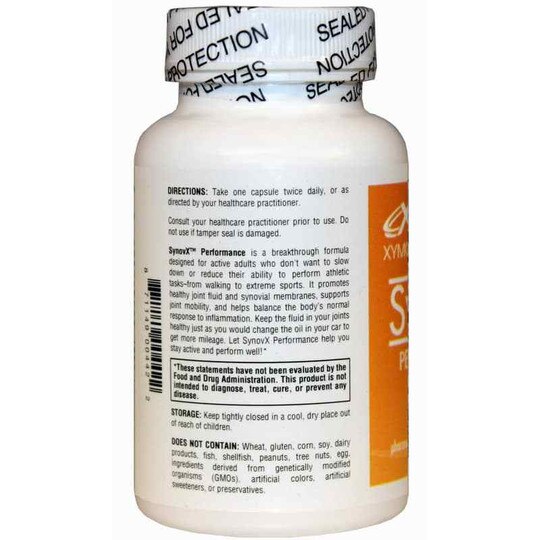 SynovX Performance Joint Mobility Support, 60 Veg Capsu, XYM