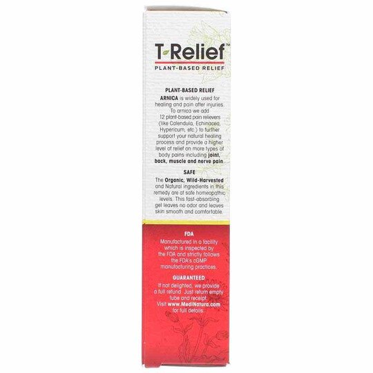 T-Relief Arnica +12 Extra Strength Pain Relief Gel, 3 Oz, MDN