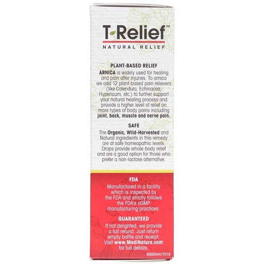 T-Relief Arnica +12 Extra Strength Pain Relief Oral Drops, 1.69 Oz, MDN