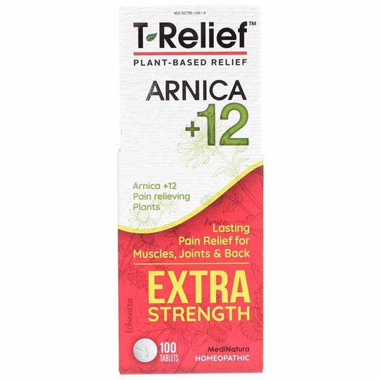 T-Relief Arnica +12 Extra Strength Pain Tablets, 100 Tablets, MDN