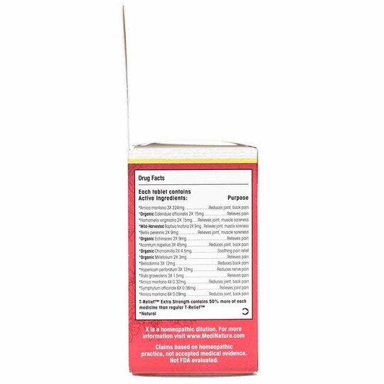 T-Relief Arnica +12 Extra Strength Pain Tablets, 100 Tablets, MDN