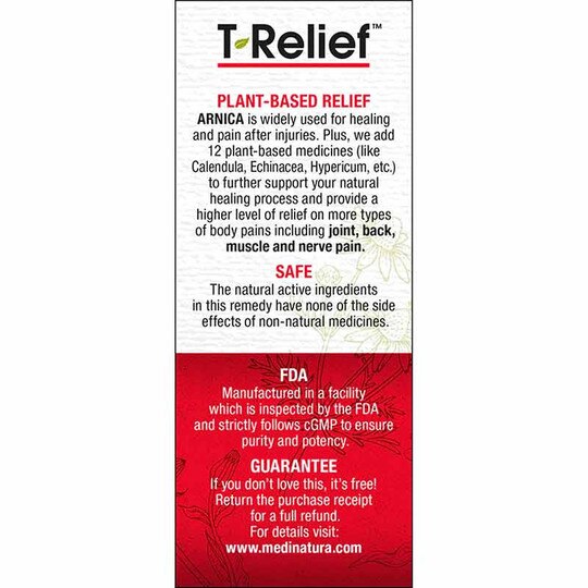 T-Relief Arnica +12 Pain Relief Tablets, 100 Tablets, MDN