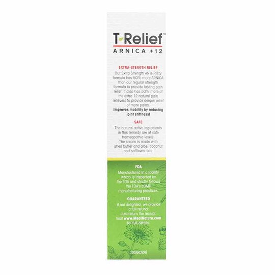 T-Relief Arnica +12 Arthritis Pain Relief Cream, 2 Oz, MDN