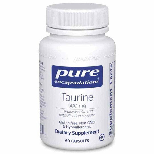 Taurine 500 Mg, 60 Capsules, PEC