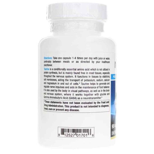 Taurine, 90 Capsules, NUM