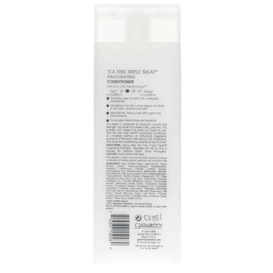 Tea Tree Triple Treat Invigorating Conditioner, 8.5 Oz, GIO