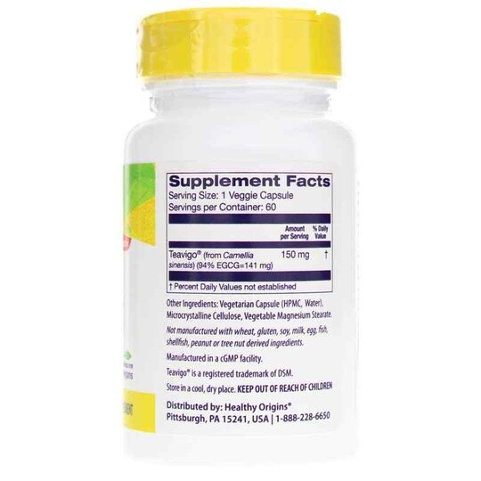 Teavigo Green Tea Extract 150 Mg, 60 Capsules, HLO