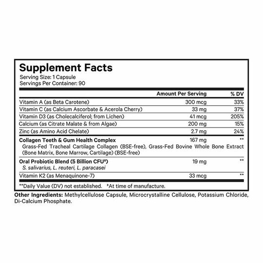 Teeth & Gums, 90 Capsules, CDE