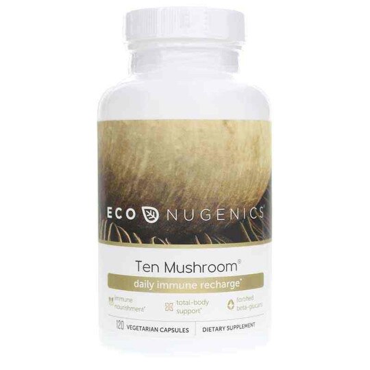 Ten Mushroom Formula, 120 Veg Capsules, ECN