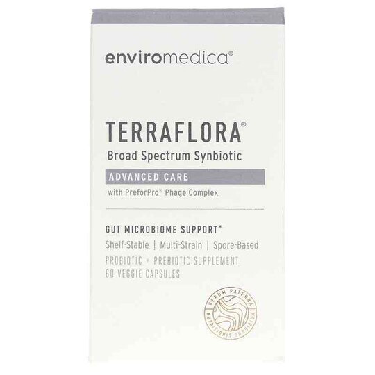 Terraflora Broad Spectrum Synbiotic Advanced Care, 60 Veg Capsules, ENV