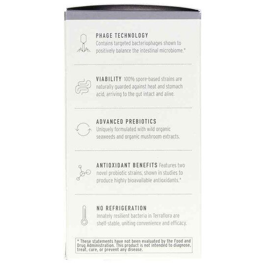 Terraflora Broad Spectrum Synbiotic Advanced Care, 60 Veg Capsules, ENV