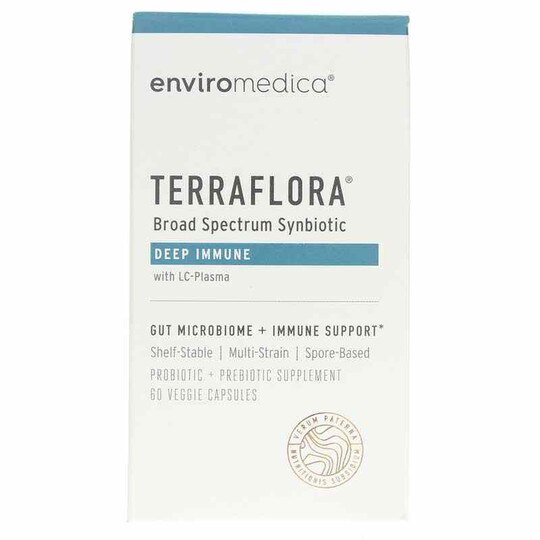 Terraflora Broad Spectrum Synbiotic Deep Immune, 60 Veg Capsules, ENV