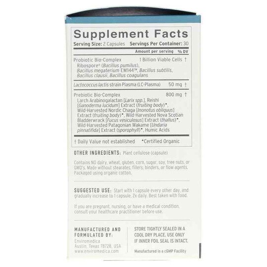 Terraflora Broad Spectrum Synbiotic Deep Immune, 60 Veg Capsules, ENV