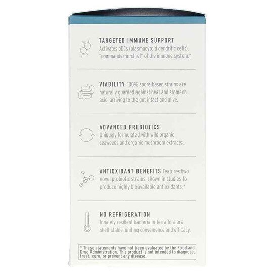 Terraflora Broad Spectrum Synbiotic Deep Immune, 60 Veg Capsules, ENV