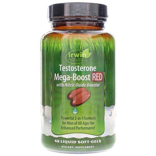 Testosterone Mega-Boost RED, 68 Liquid Softgels, IRN