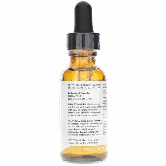 Testosterone Phenolic Drops, 1 Oz, PCHF