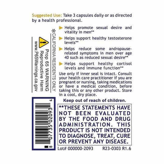 Testosterone Premium, 90 Capsules, PRL