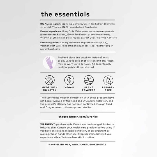 The Essentials Set, 12 Patches, TGP