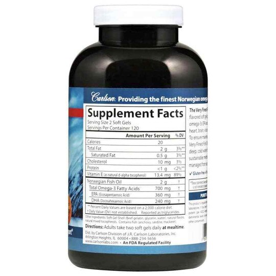The Very Finest Fish Oil Softgel 700 Mg Omega-3s, CL