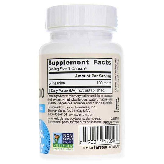 Theanine 100 Mg, 60 Capsules, JRF