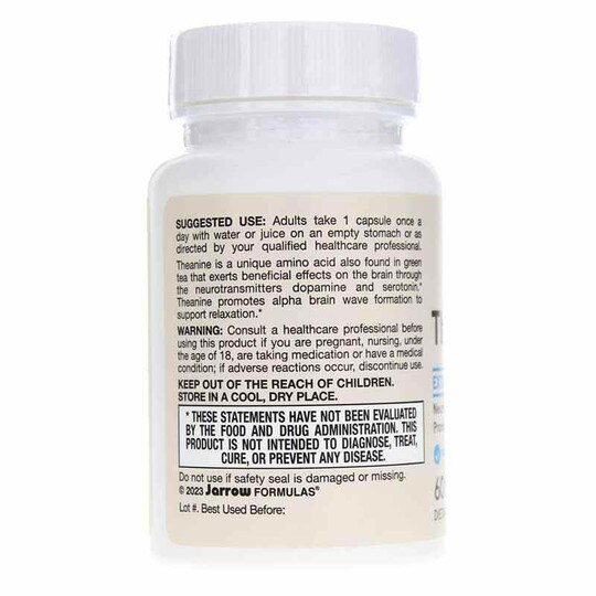 Theanine 200 Mg, 60 Capsules, JRF