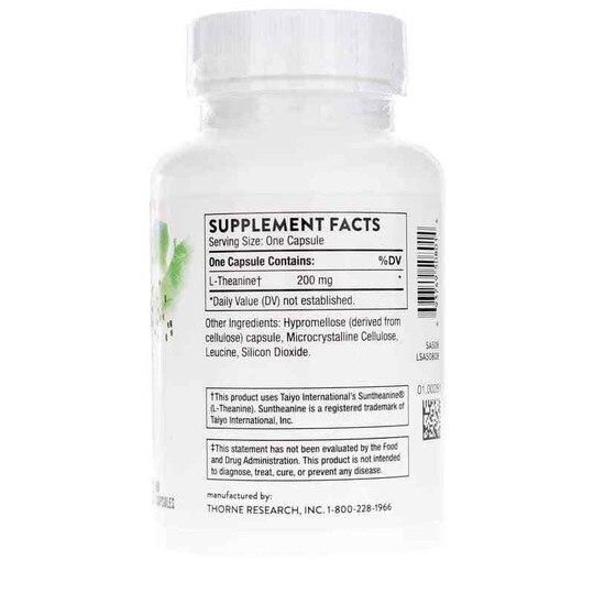 Theanine, 90 Veg Capsules, THR