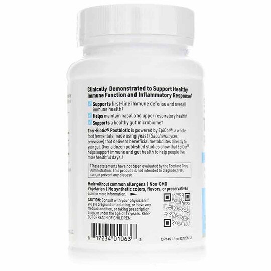 Ther-Biotic Postbiotic, 90 Veg Capsules, KL