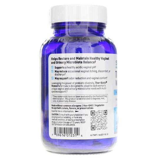 Ther-Biotic Women's Formula Probiotic 25 Billion CFU, 60, KL