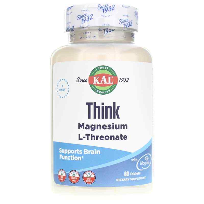 Think Magnesium L-Threonate, 60 Tablets, Kal