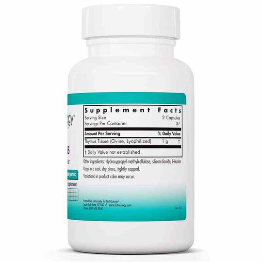 Thymus Natural Glandular, 75 Veg Capsules, NTC