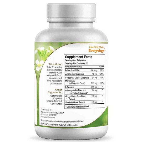 Thyraid Thyroid Support, 60 Capsules, ZHL