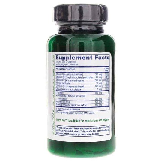 ThyroFem Pro, 60 Vegan capsules, VTAP