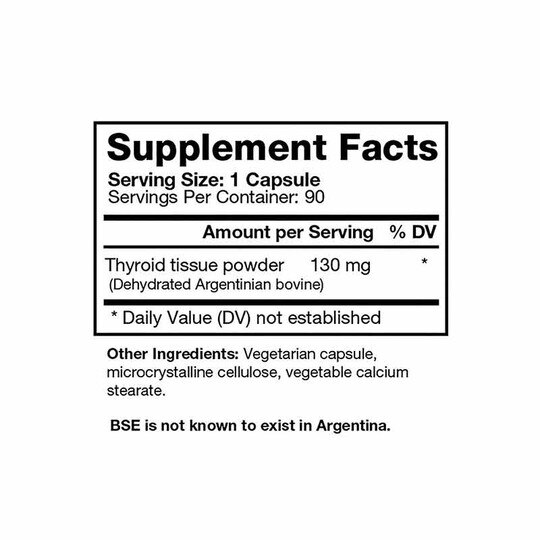 Thyroid Glandular Nutritional Support, 90 Capsules, BD