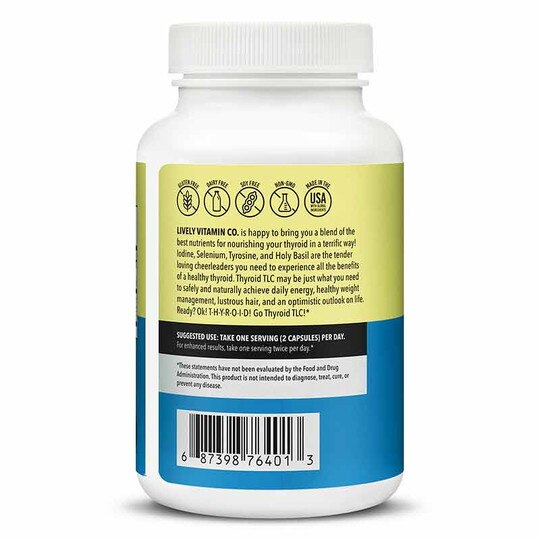 Thyroid TLC, 120 Capsules, LVIT