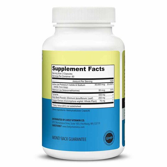 Thyroid TLC, 120 Capsules, LVIT