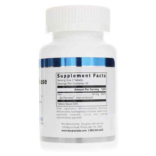 Timed Release Iron 54 Mg, 90 Tablets, DGL