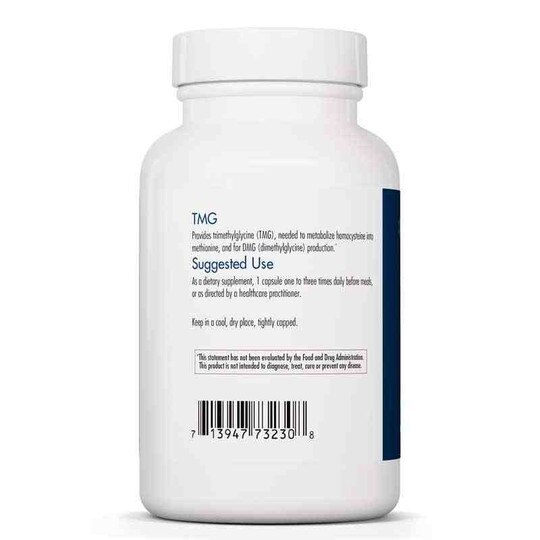 TMG Trimethylglycine, 100 Veg Capsules, ARG