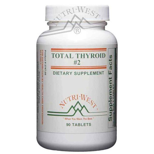 Total Thyroid #2, 90 Tablets, NWE