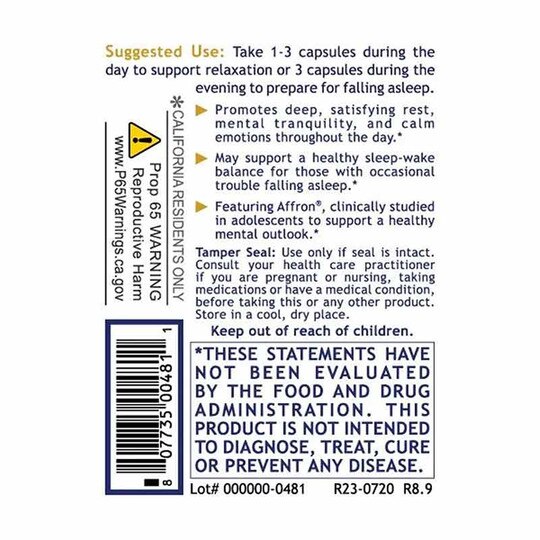 Tranquinol Neurotransmitter Balance, 90 Veg Capsules, PRL