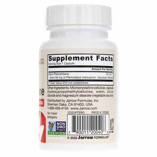trans-Pterostilbene 50 Mg, 60 Veg Capsules, JRF