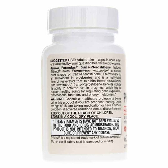 trans-Pterostilbene 50 Mg, 60 Veg Capsules, JRF