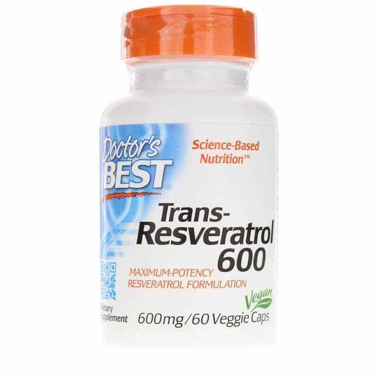 Trans-Resveratrol 600 Mg, 60 Veg Capsules, DRB