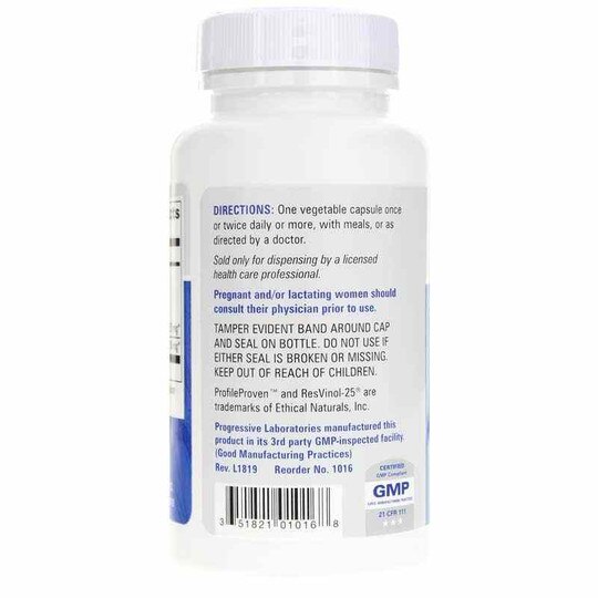 Trans Resveratrol with Quercetin, 60 Veg Capsules, PGL
