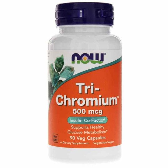Tri-Chromium 500 Mcg, 90 Veg Capsules, NOW